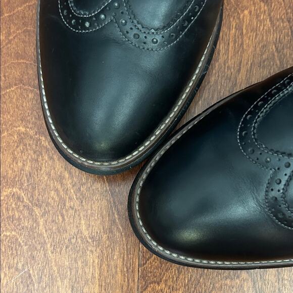 Johnston & Murphy Black Sheepskin Leather Oxfords, Size 12 main image 4